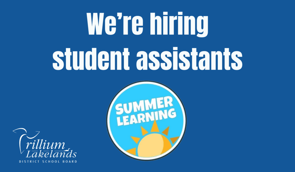 2026 Summer Learning Program assistants - website graphic