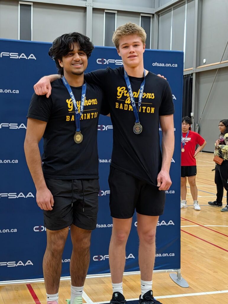 Gravenhurst High School boys badminton 4